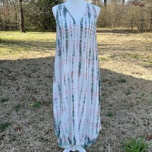 Young Fabulous & Broke Tie Dye Maxi Dress Size XS